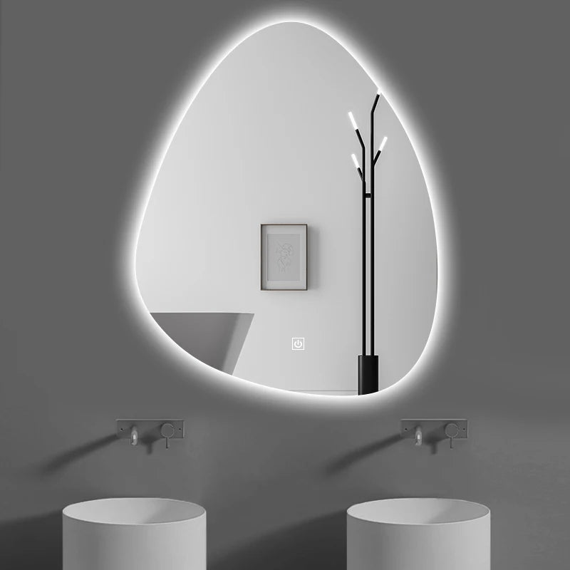 miroir intelligent multifonction avec haut-parleur bluetooth et éclairage réglable