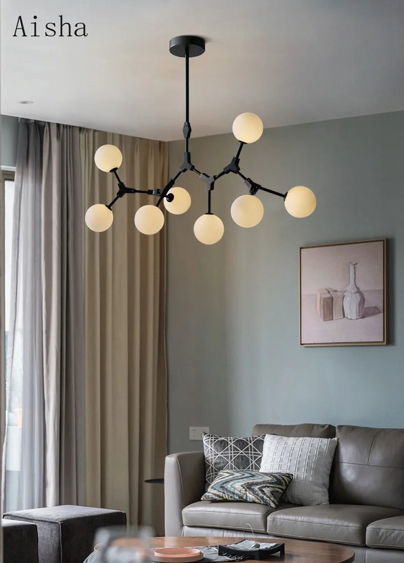 lustre moderne décoratif pour un intérieur nordique élégant