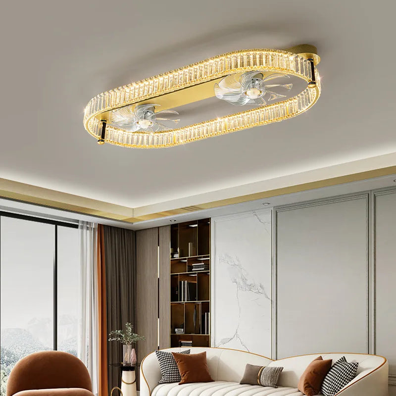 plafonnier moderne en cristal lumineux pour intérieur élégant