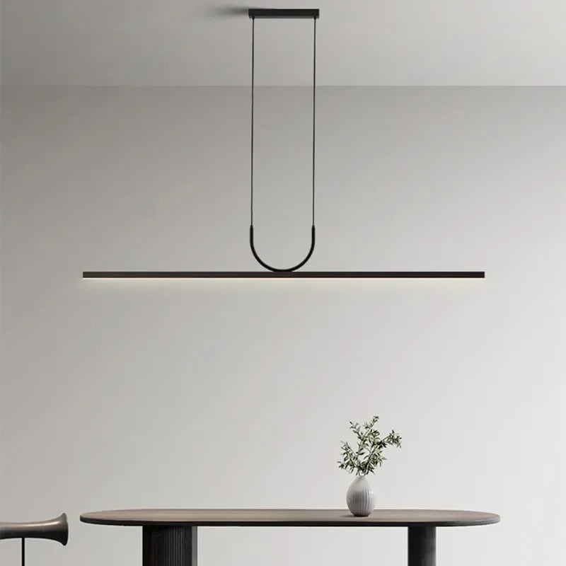 lustre led minimaliste moderne pour table île suspension décor luminaire suspendu