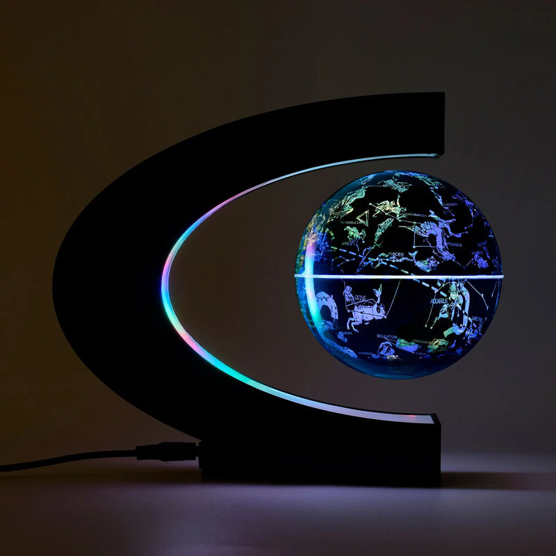 globe flottant à lévitation magnétique avec lumière led décoratif pour tous