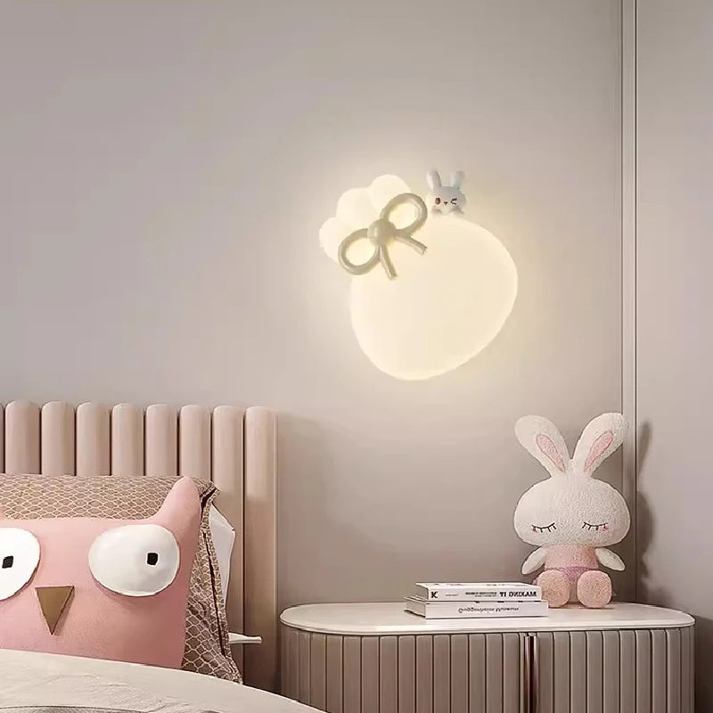 applique murale lapin et ours pour chambre enfant décorative