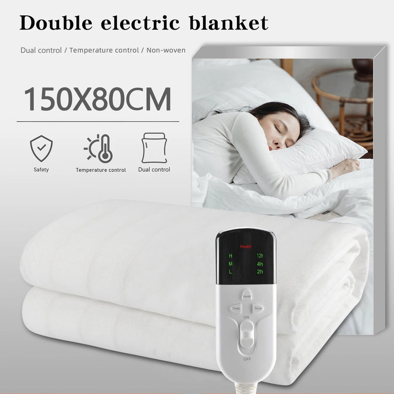 couverture chauffante électrique avec minuterie pour l'hiver