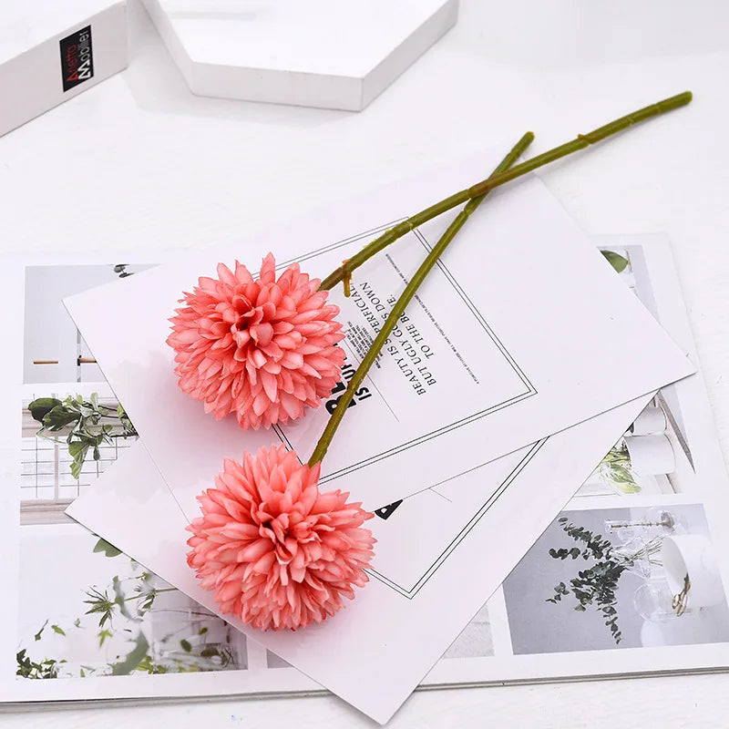 fleur artificielle pissenlit chrysanthème pour décoration mariage et événements