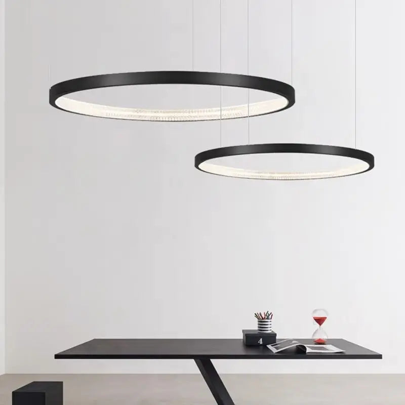 lustre rond en cuivre antique pour éclairage moderne intérieur