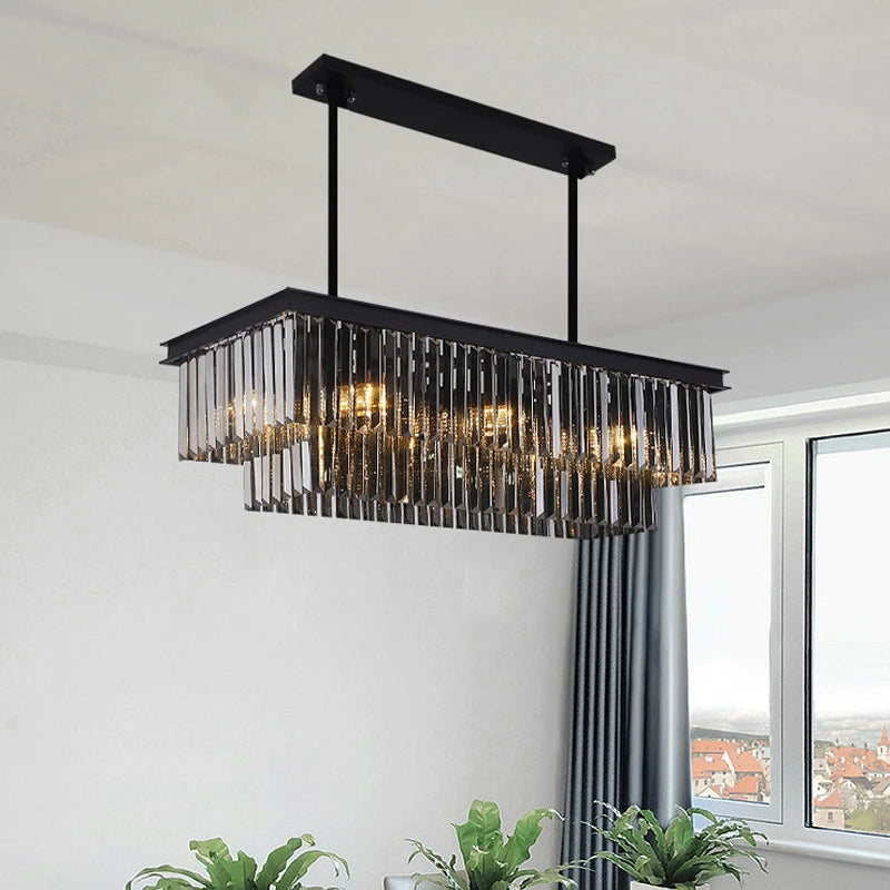 lustre moderne en cristal pour un éclairage élégant intérieur