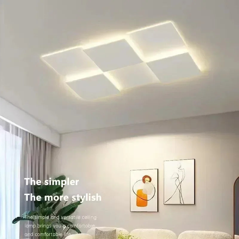 lustre moderne à leds pour décoration intérieure intelligente