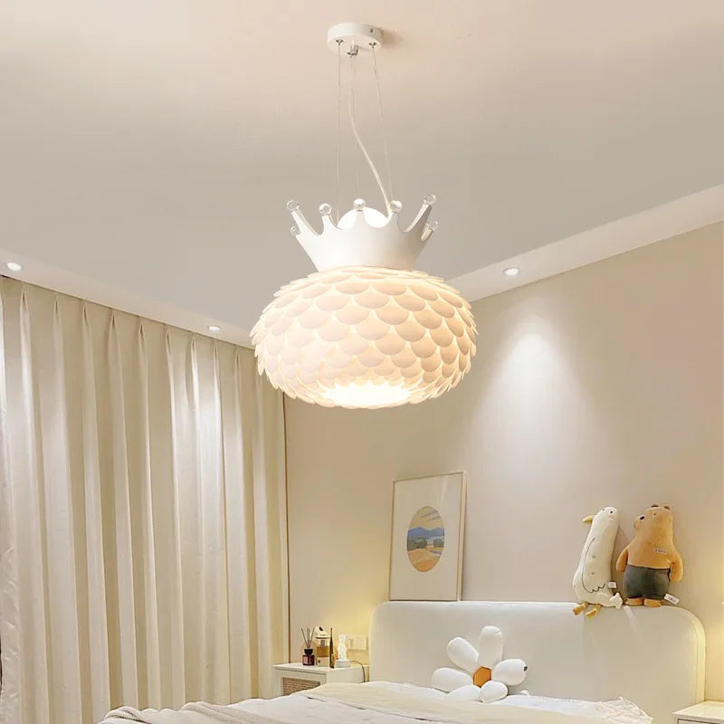 lustre créatif lumière chaude design moderne pour chambre fille