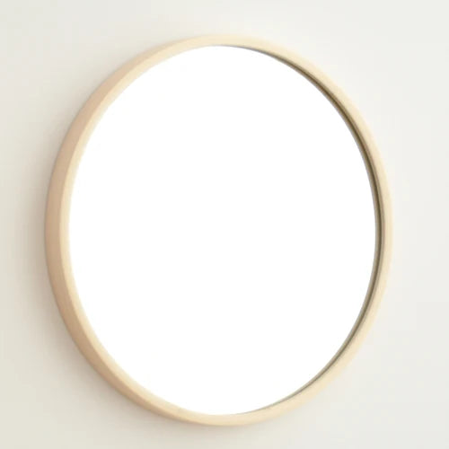 miroirs décoratifs ronds en bois nordique pour intérieur