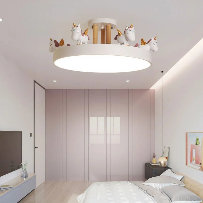 plafonnier led coloré pour chambre d'enfant décoration lumineuse sécurisée