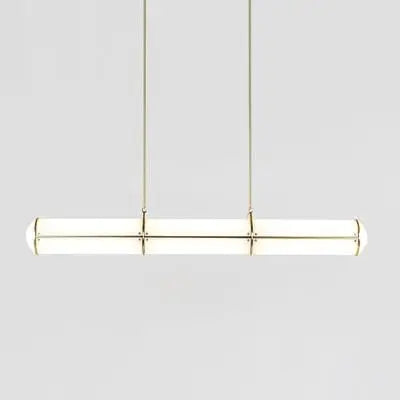 suspension en bambou design moderne avec éclairage led