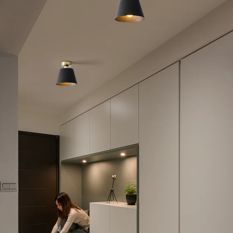 plafonnier moderne à LED pour extérieur et entrée