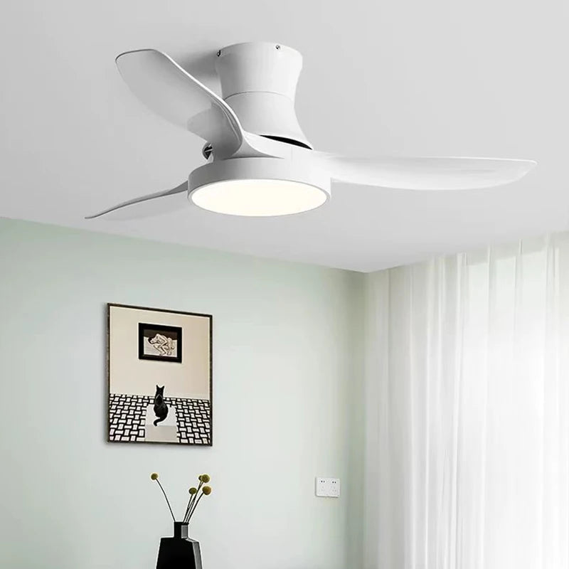 ventilateur de plafond moderne avec lumière design pour intérieur