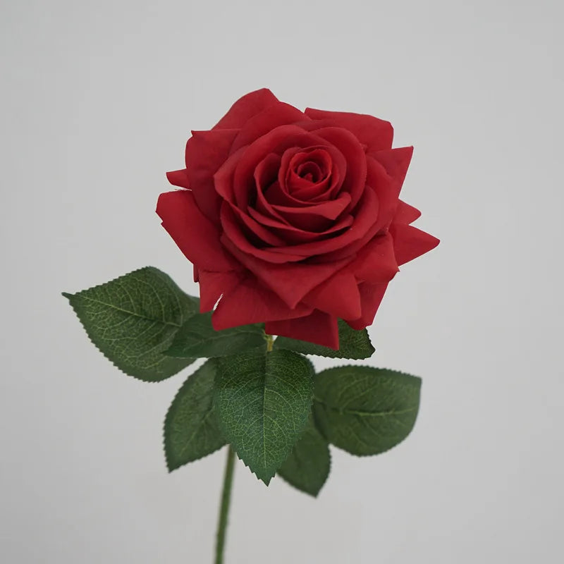 rose artificielle en latex pour décoration florale mariage et jardin