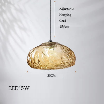 lustre en verre design nuage pour un intérieur créatif