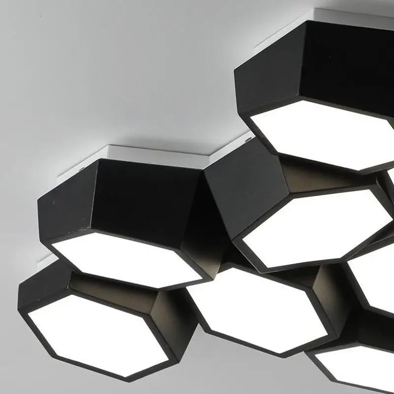 plafonnier moderne avec lumière led pour bureau et étude