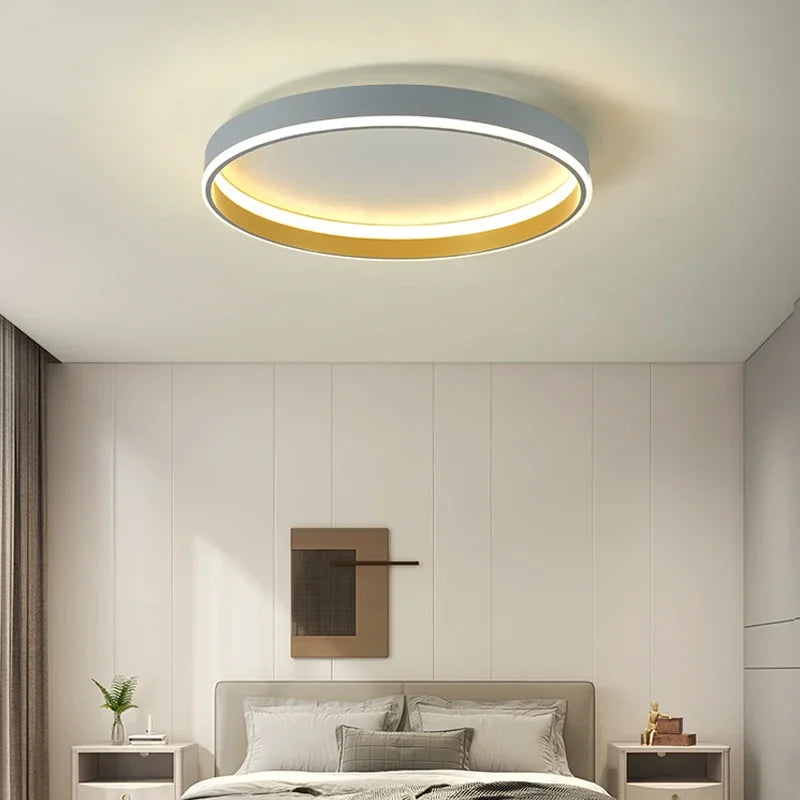 Chambre nordique Led plafonnier moderne minimaliste plafond Lustre Lustre Led lumières pour chambre étude salon plafonniers