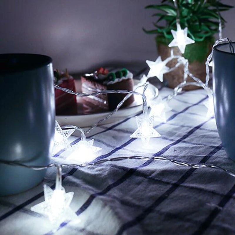 guirlande lumineuse étoile pour décoration extérieure et fêtes