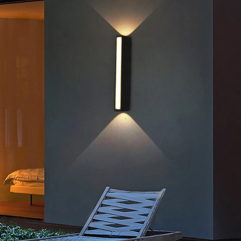 applique murale led étanche design moderne pour intérieur et extérieur