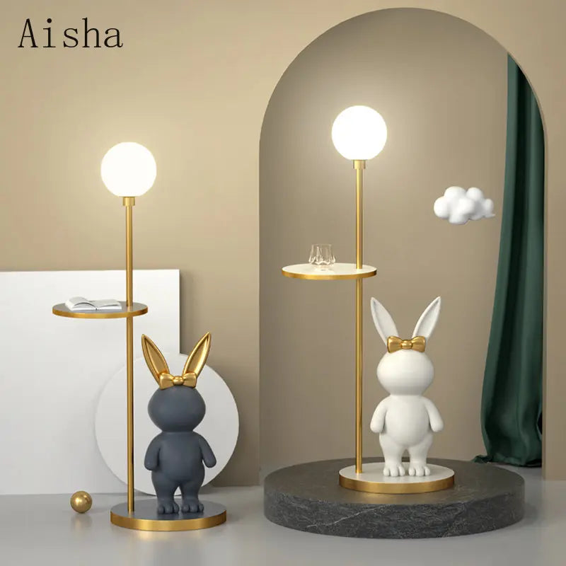 lampadaire nordique design lapin pour chambre enfant