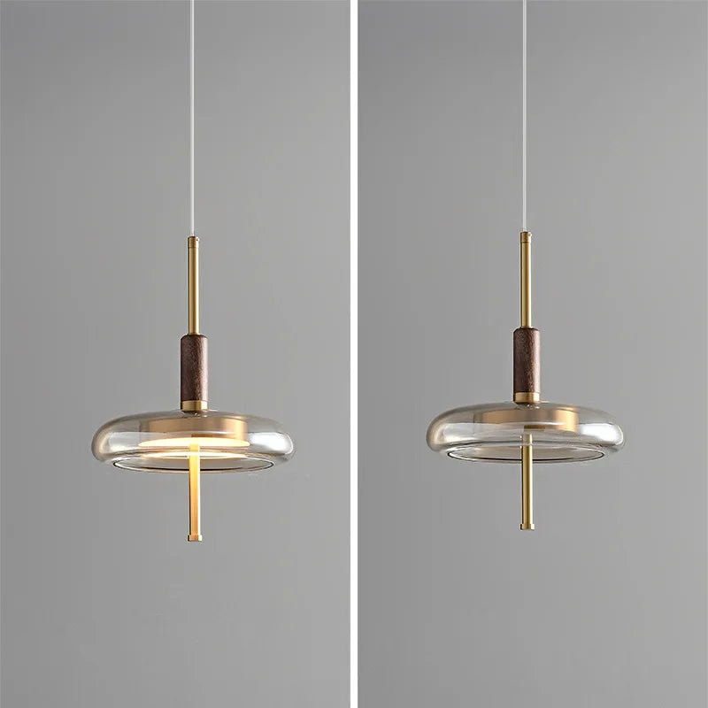 lustre nordique en cuivre design minimaliste pour intérieur élégant