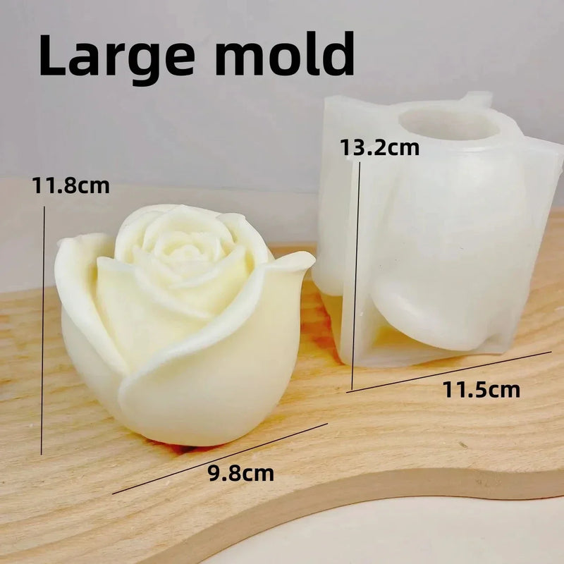 moule en silicone 3d bouquet de roses pour bougie