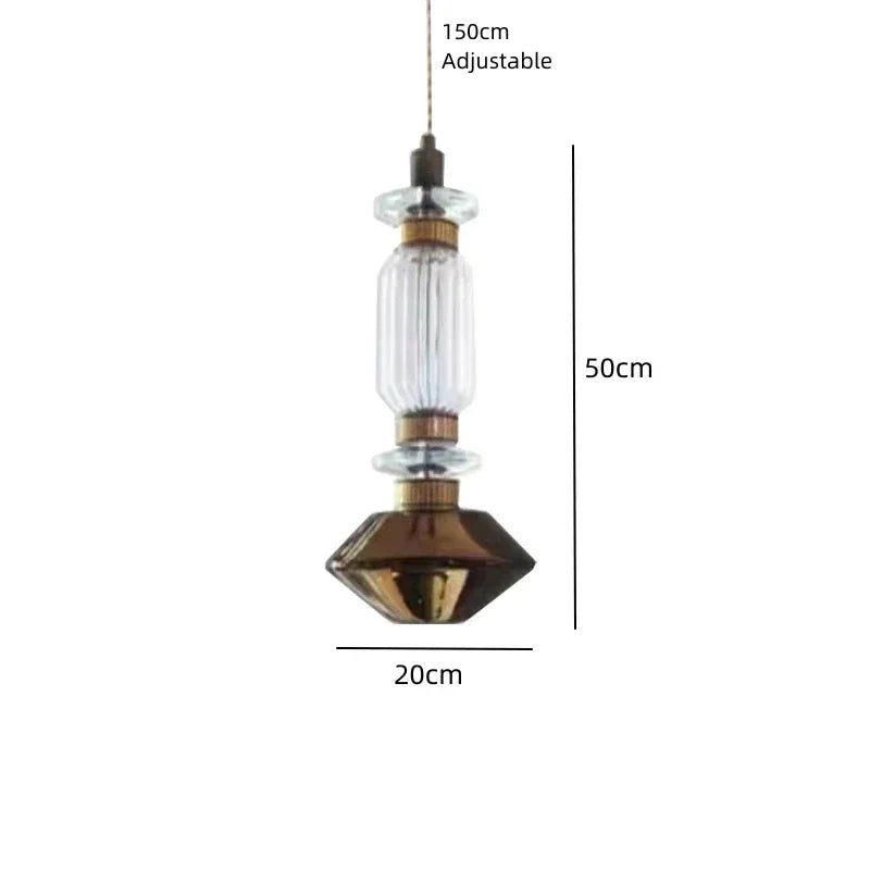 lustre moderne en cristal avec éclairage led pour décoration intérieure