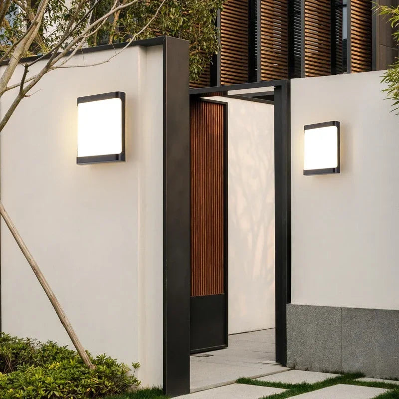 applique murale led extérieure moderne et étanche pour jardin et allée