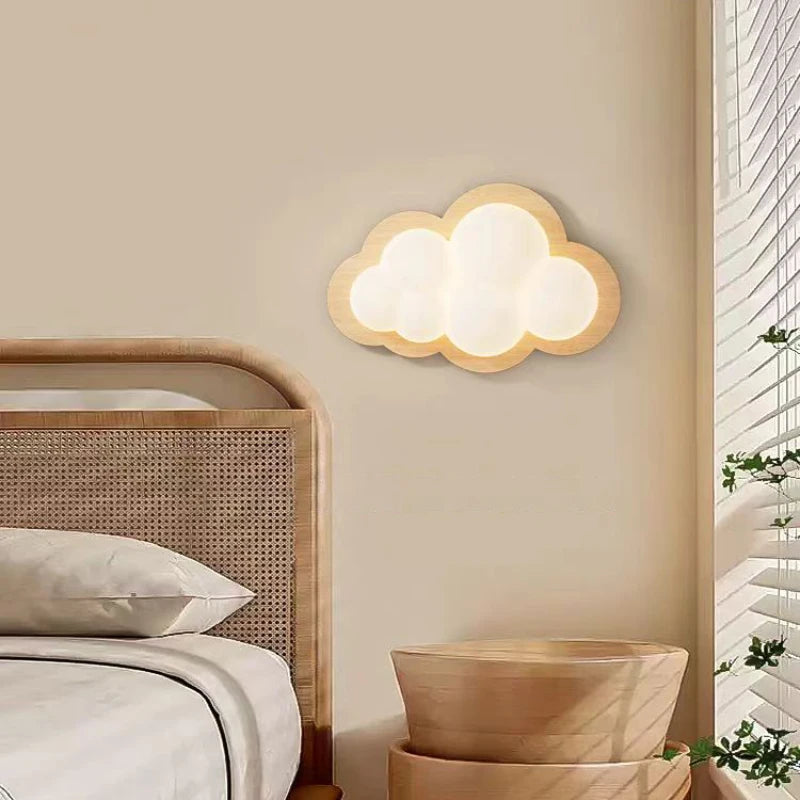 applique murale nuage décorative pour chambre d'enfant