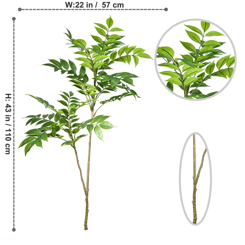 plantes artificielles grandes fausses branches pour décoration intérieure extérieure