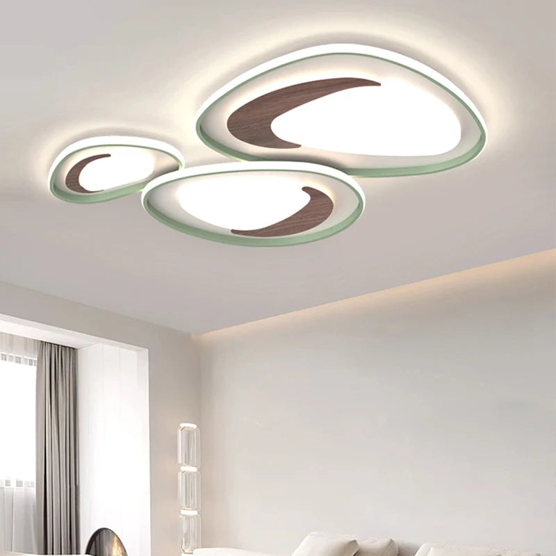 lustre nordique en bois pour éclairage intérieur lampara techo