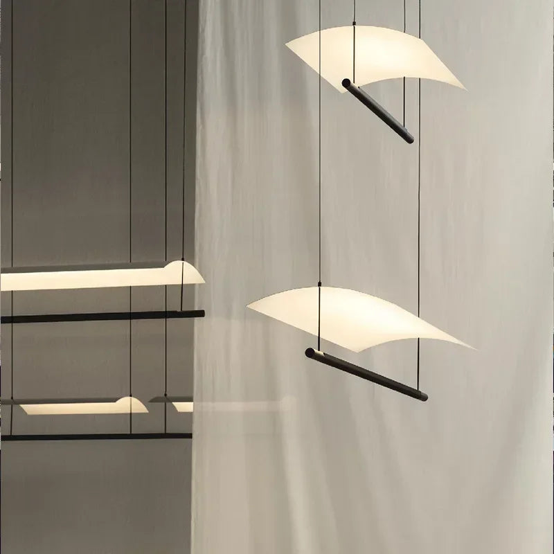 lustre minimaliste moderne nordique design led pour intérieur contemporain