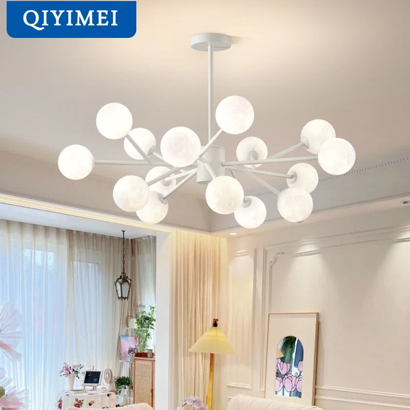 lustre moderne led qiyimei avec 12/15 lumières pour intérieur