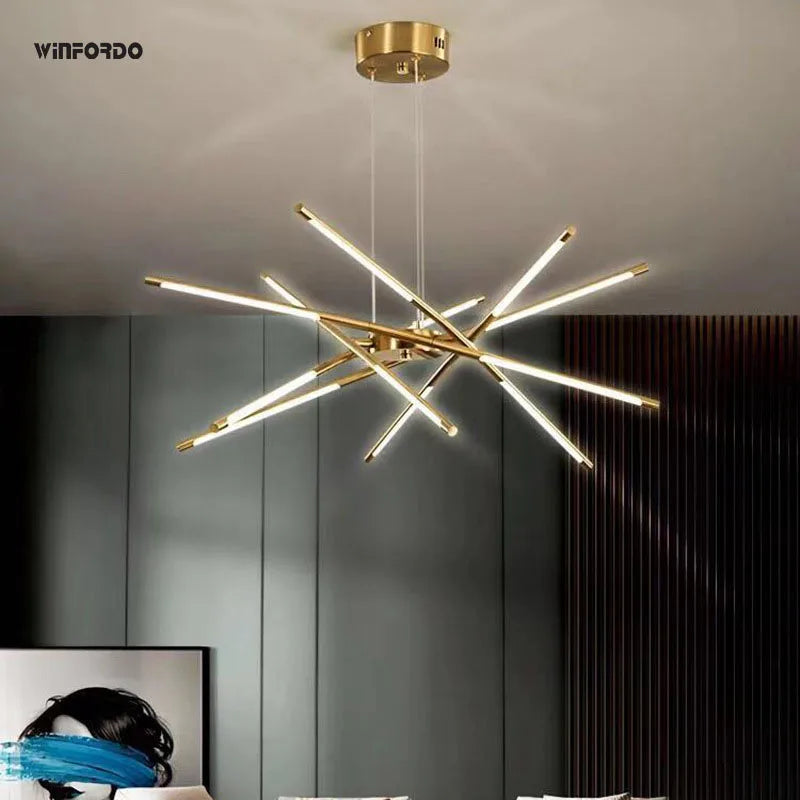 lustre suspendu winfordo design créatif luminaire décoratif led 2024