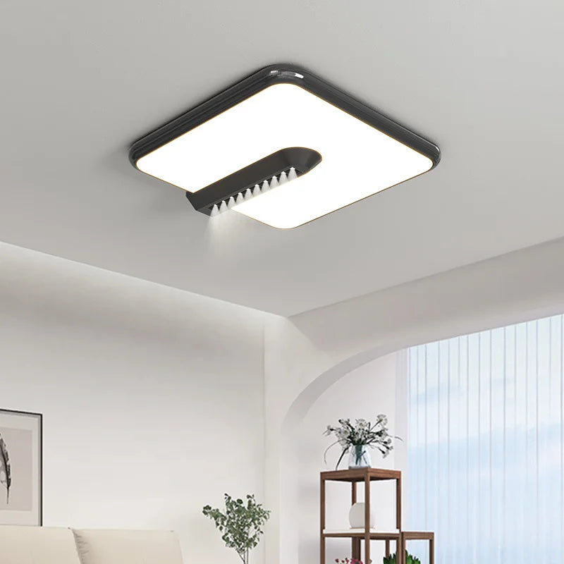 plafonnier led moderne avec télécommande pour décoration