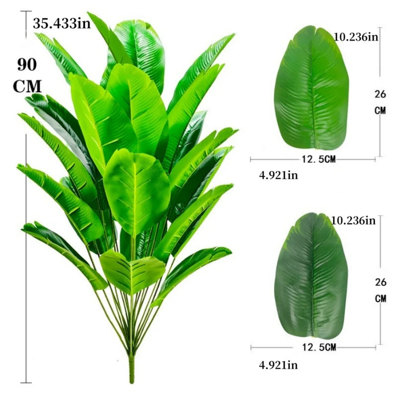 plante artificielle palmier plantain pour décoration intérieure et extérieure