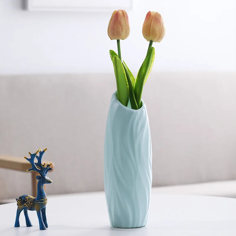 vase moderne en plastique pour décoration florale nordique