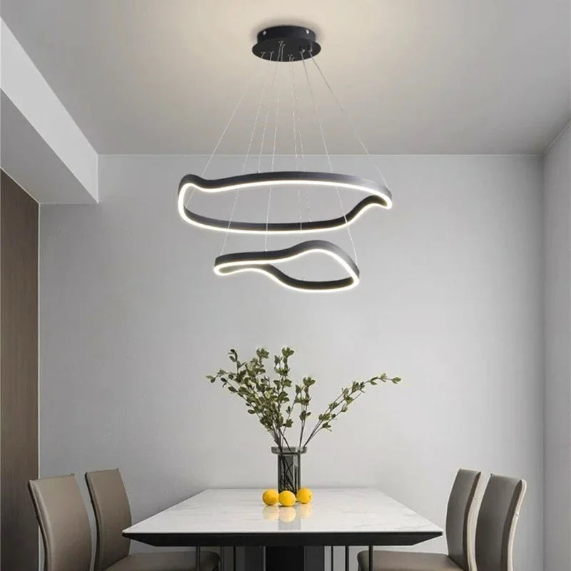 lustre suspension led pour éclairage intérieur moderne