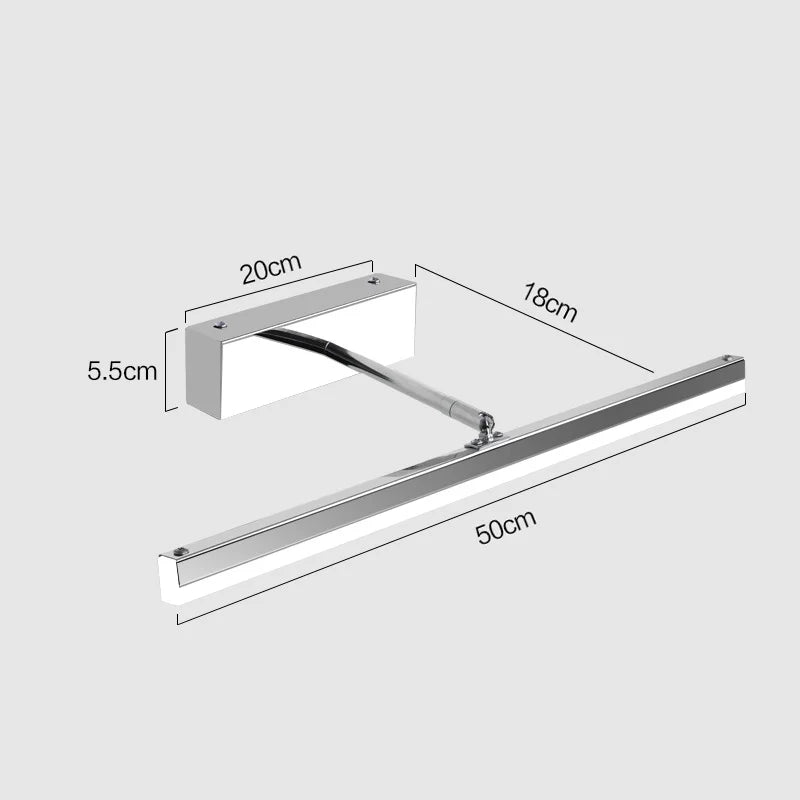 lampe frontale télescopique à led moderne et minimaliste