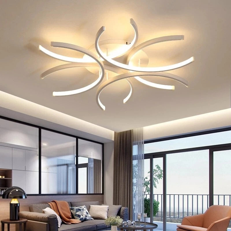 plafonnier moderne à leds créatif pour décoration intérieure