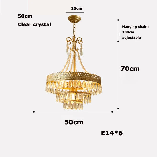 lustre à led en cristal en forme de larme pour décoration intérieure