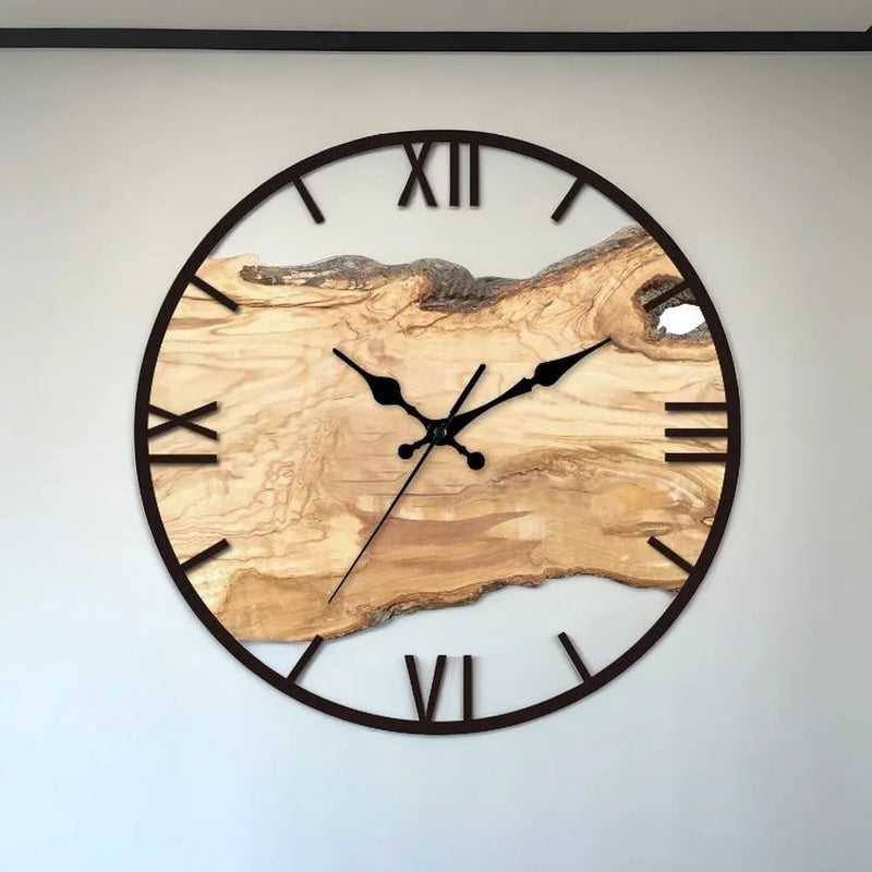 horloge murale acrylique silencieuse pour décoration intérieure moderne