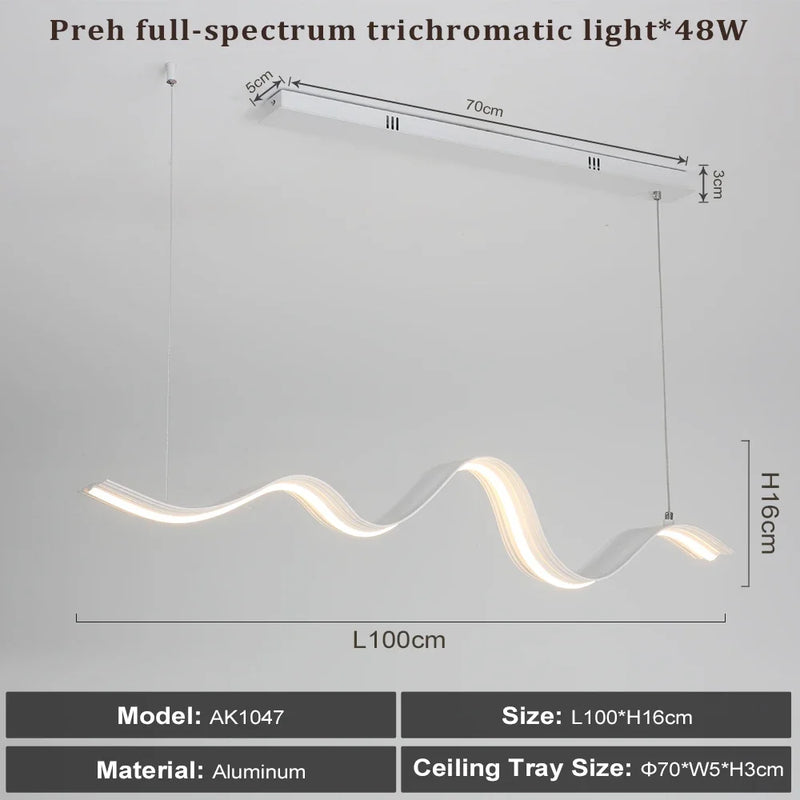 lustre dimmable créatif avec télécommande pour éclairage moderne