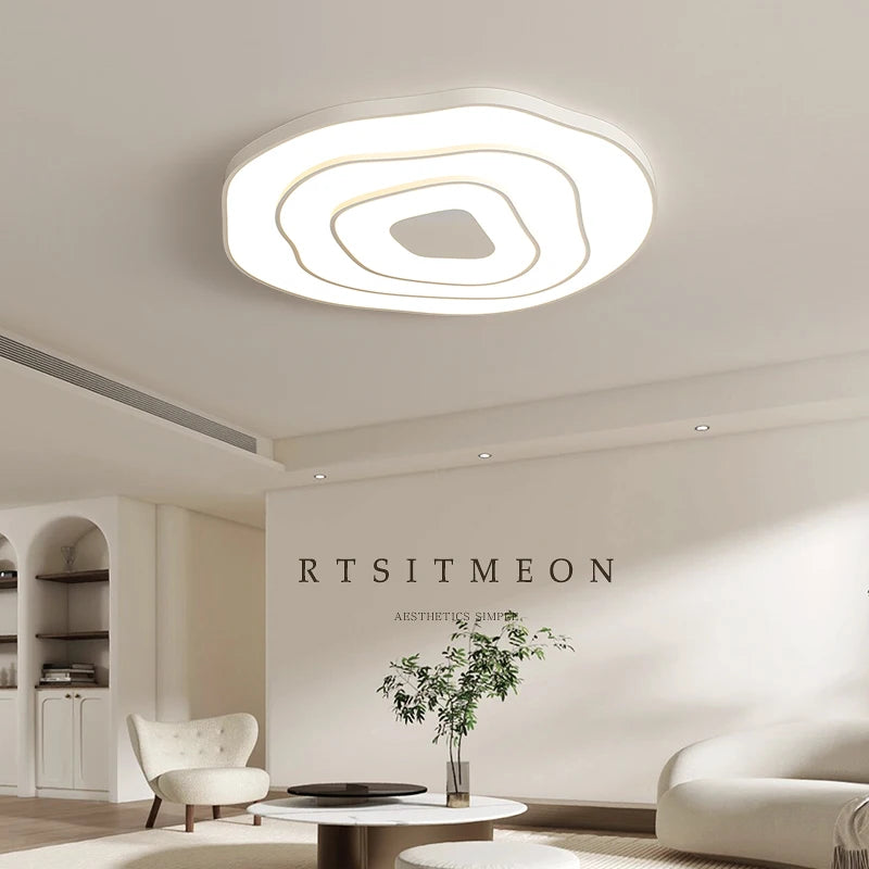 lustre led minimaliste cercle pour éclairage intérieur qiyimei