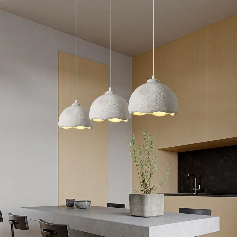 lustre moderne suspendu en résine pour décoration intérieure