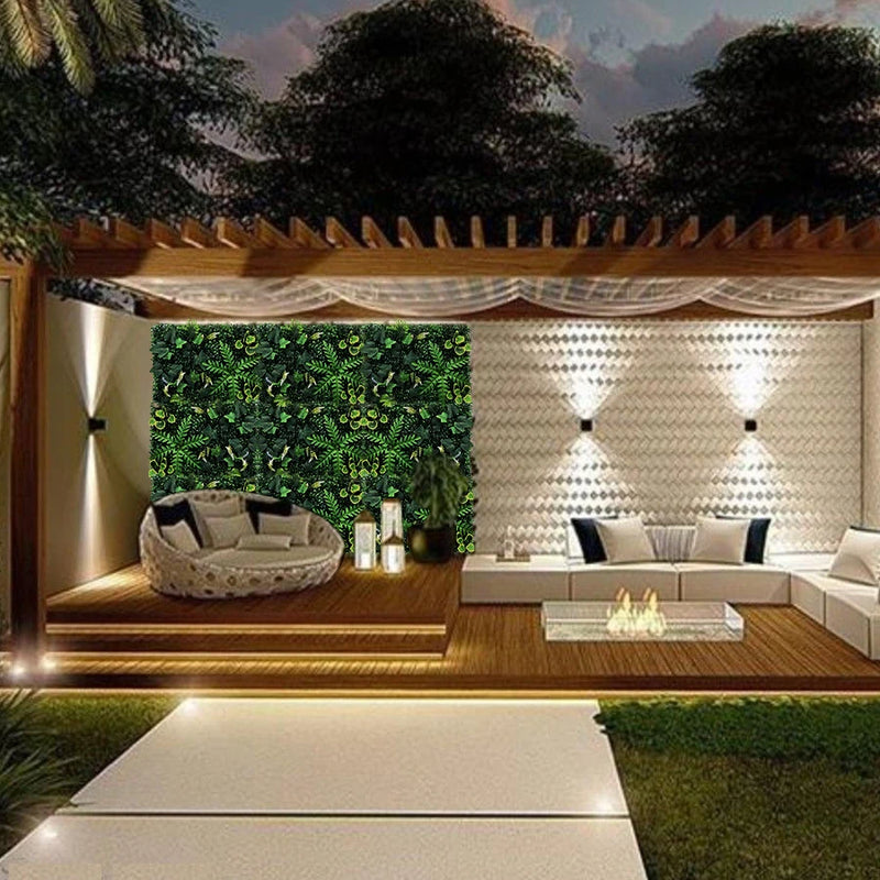 plante artificielle décor mur jardin style jungle décoratif