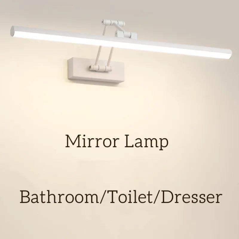 "lampe led étanche pour miroir armoire pliable télescopique"