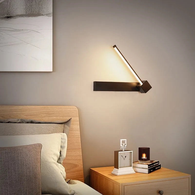 applique murale moderne lampe décorative LED rotative créative nordique