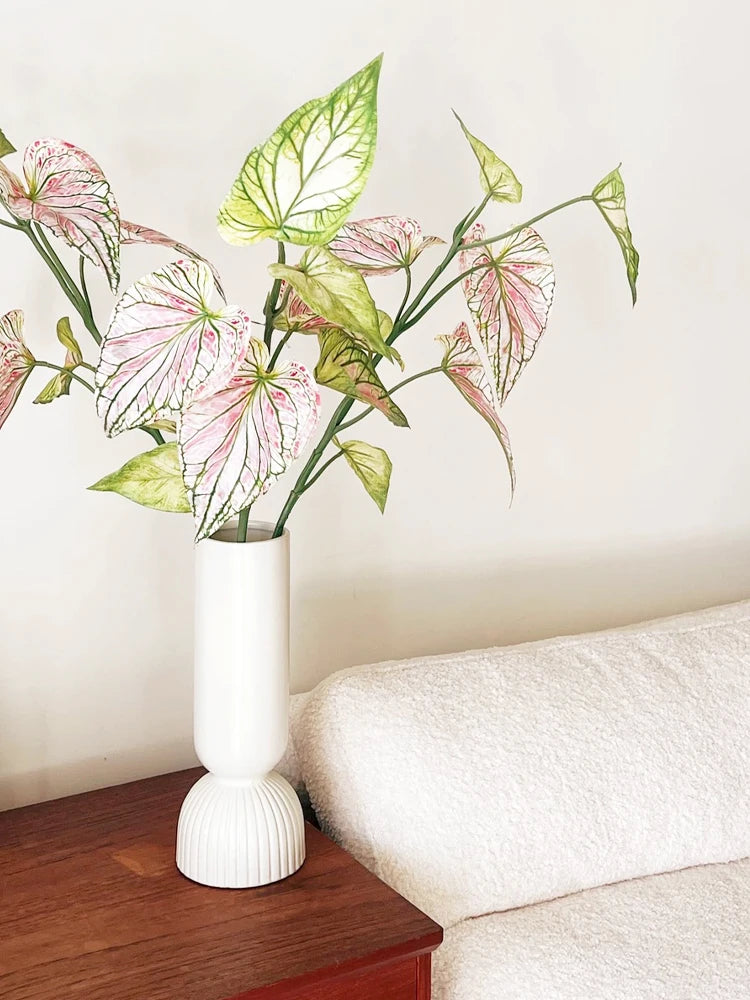 plante artificielle caladium pour décoration intérieure et florale