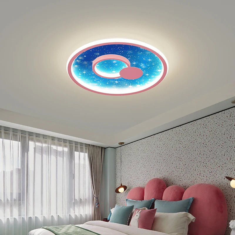 lustre nordique lumineux pour enfants style dessin animé